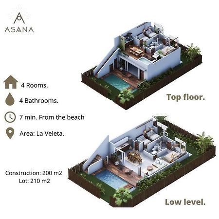 טולום ¡New Villa 4Br With Priv Jacuzzi! מראה חיצוני תמונה